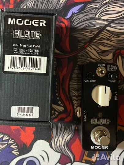 Гитарная педаль mooer blade distortion