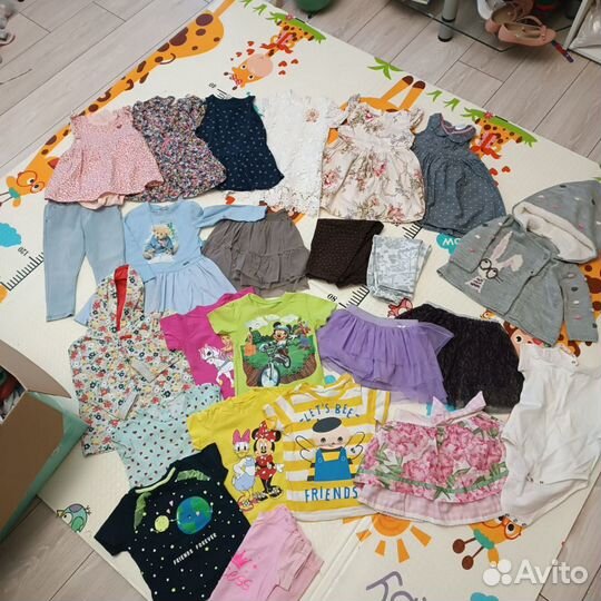 Детская одежда для девочек 86 пакетом