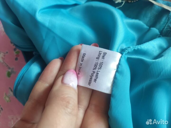 Кожаная юбка натуральная 44 46