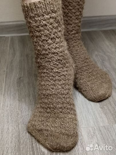 Вязанные носки из верблюжьей шерсти