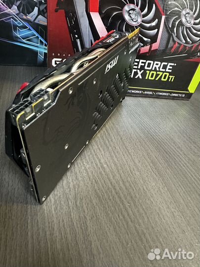 Игровая видеокарта MSI GTX 1070 Ti gaming 8GB