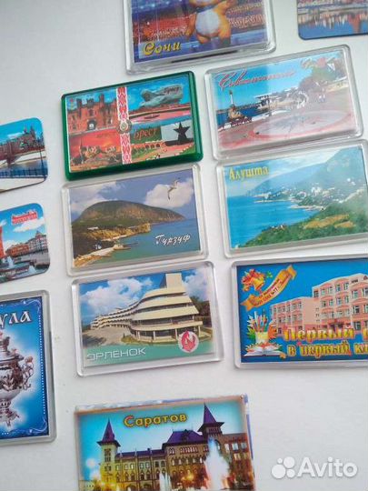 Магниты на холодильник города россии