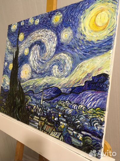 Картина маслом Ван Гог «звездная ночь»