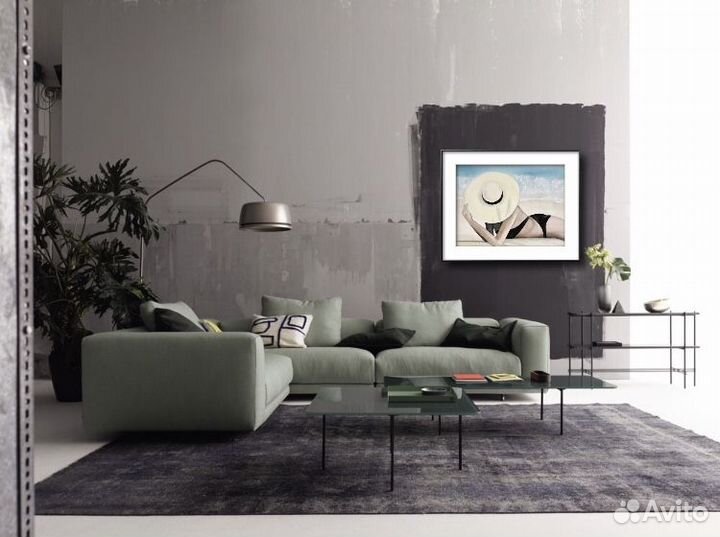 Акварельная картина. Пляж