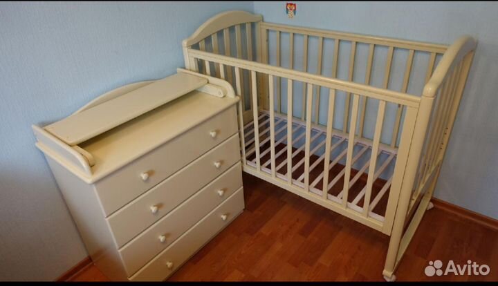 Детская кроватка Лель с комодом + подарки