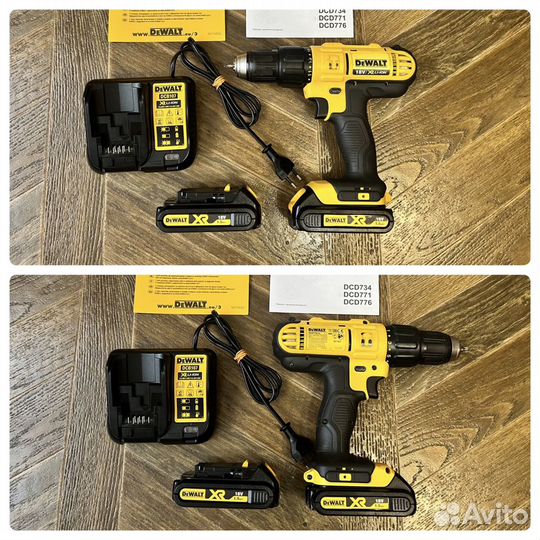 Шуруповерт DeWalt DCD771, ударный DeWalt DCD776