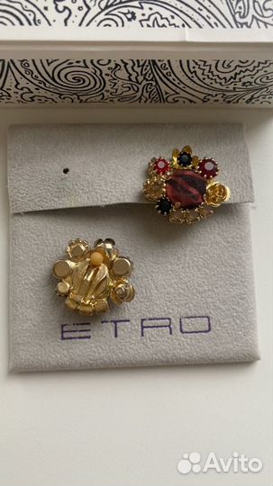 Клипсы серьги etro