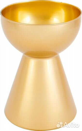 Ваза Гиацинт-2 средняя, цвет золото металлик