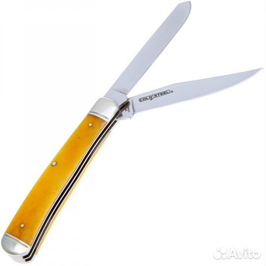 Складной нож Cold Steel Trapper, 8Cr13MoV, Yellow