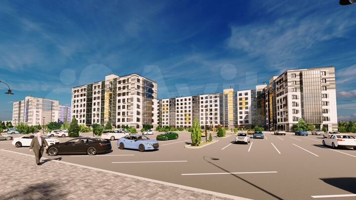 2-к. квартира, 71,4 м², 3/8 эт.