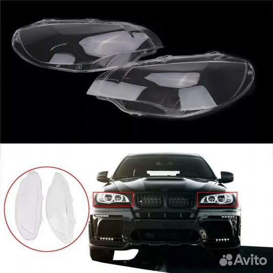 Стëкла фар BMW X6 E71/X5M E70 (2007 - 2012 Г.В)