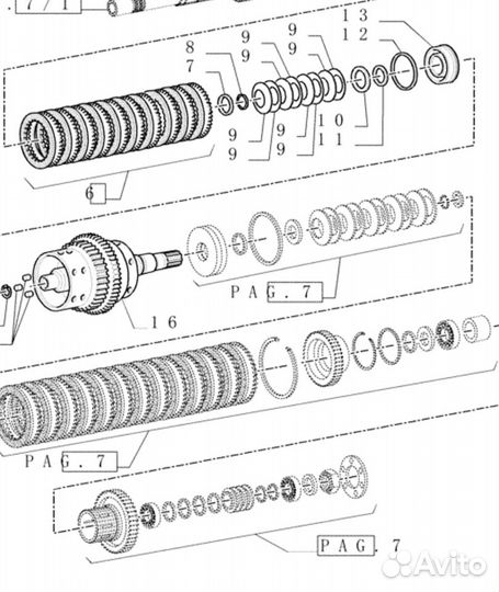 Вал кпп case mxm190