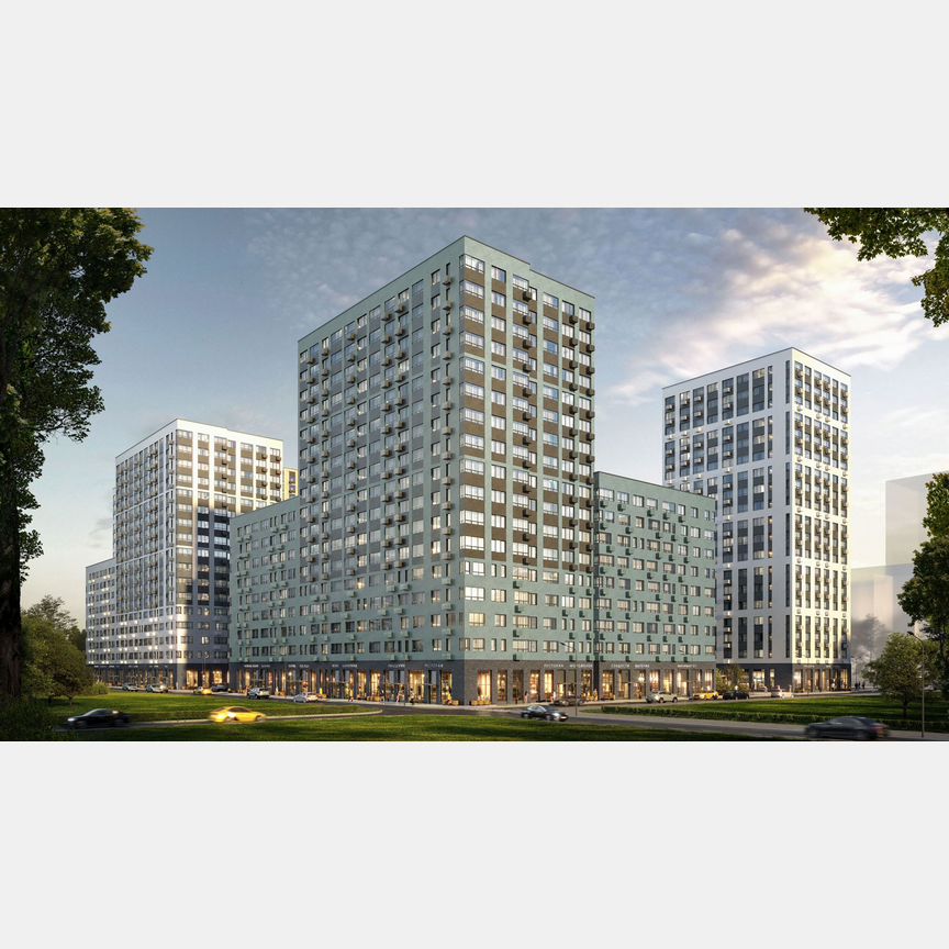 3-к. квартира, 57,4 м², 17/18 эт.