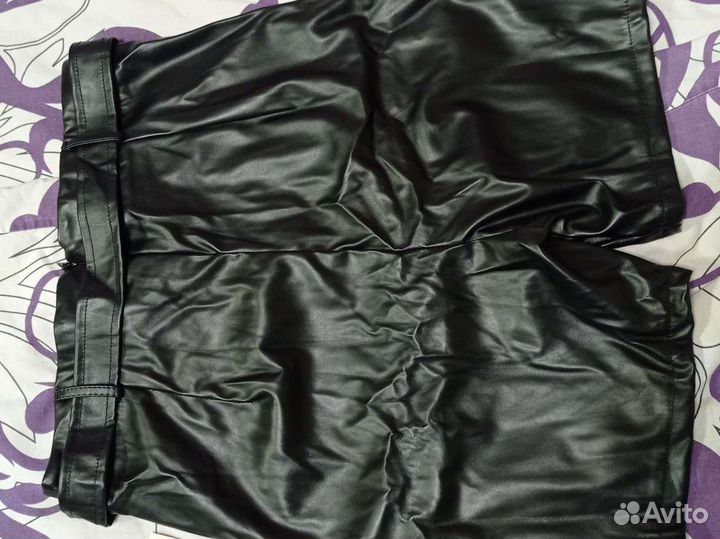 Кожаные шорты новые, 42-46