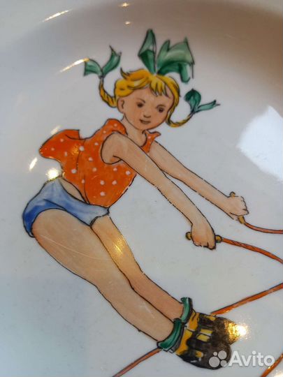 Тарелочка дулёво. Ручная роспись