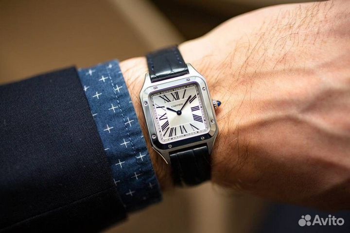 Часы Cartier Santos-Dumont 38х27,5 мм wssa0023