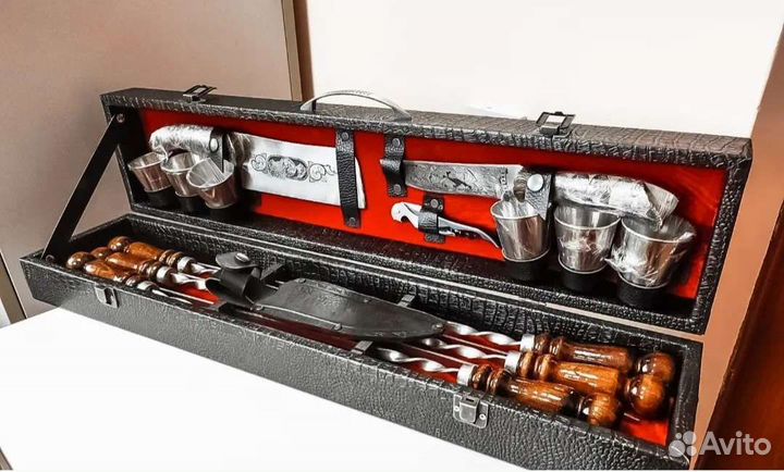 Подарочный набор для мужчин на 23 февраля шампура