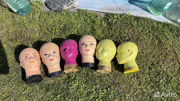 Голова манекен женская для шапок