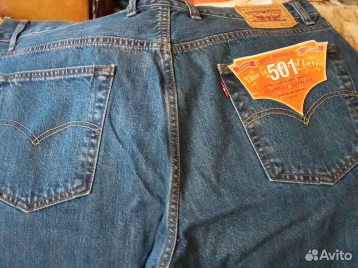 Мужские джинсы levis 501 w42-34