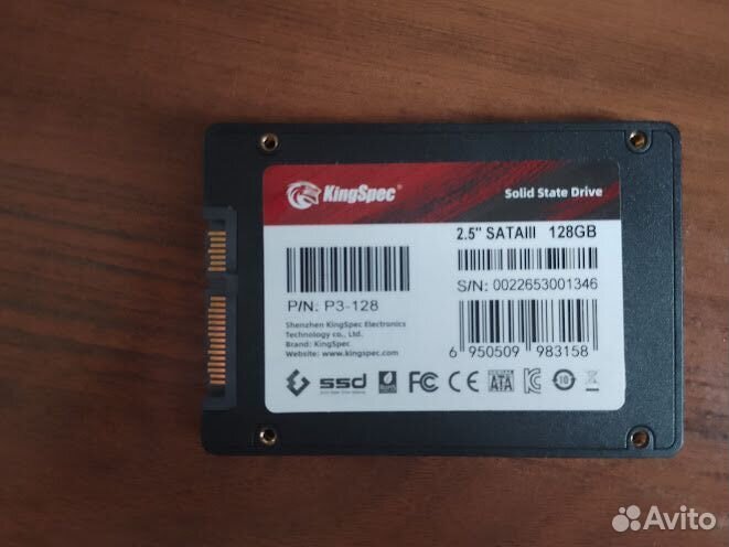 SSD накопитель kingspec P3-128 128гб, 2.5