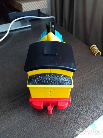 Лего Дупло паровоз,рельсы,платформы