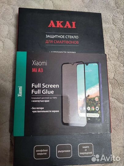 Стекло защитное akai для телефона Xiaomi Mi A3