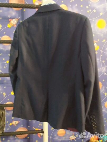 Пиджак на мальчика 122 синий