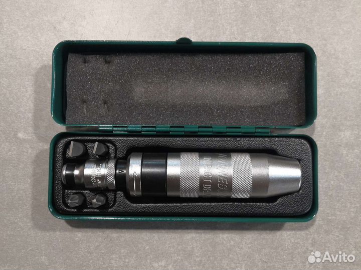 Отвертка ударная с битами PH и SL 5пр jonnesway