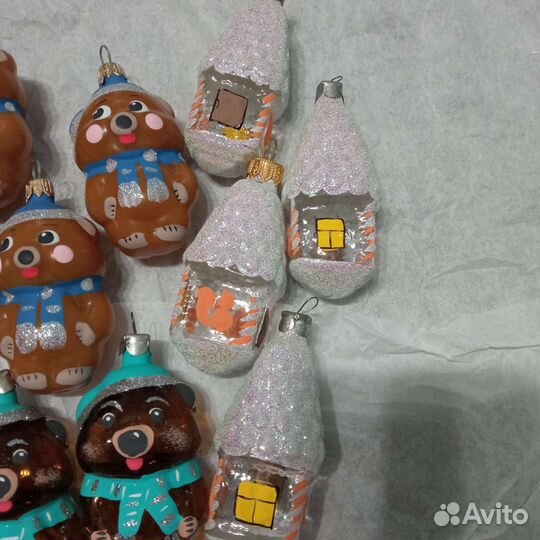 Елочные игрушки стекло