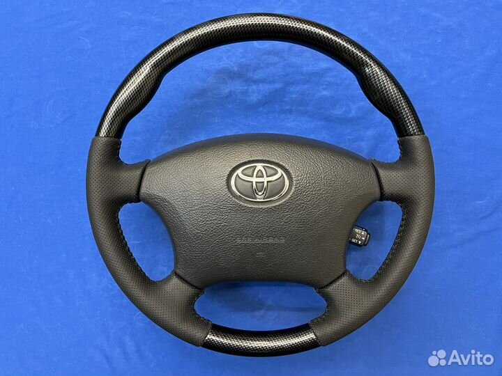 Анатомический руль косточкой под карбон Prado 120