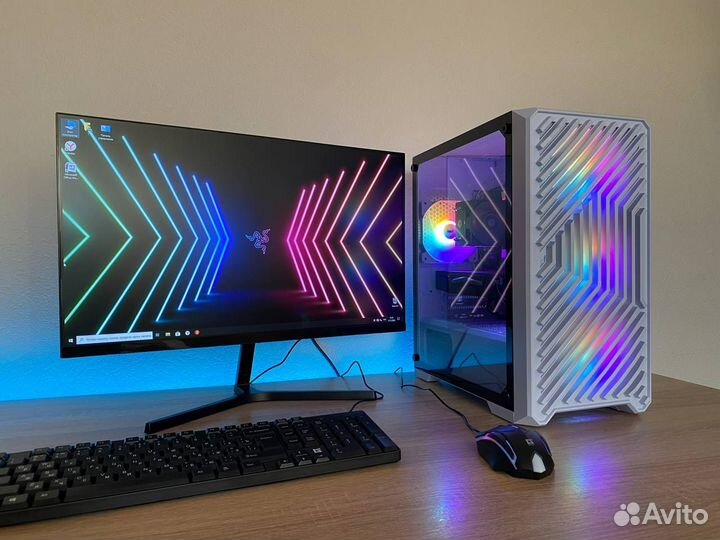 Игровой пк i7 16gb полный комплект с монитором