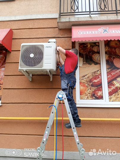Установка кондиционеров, монтаж, заправка