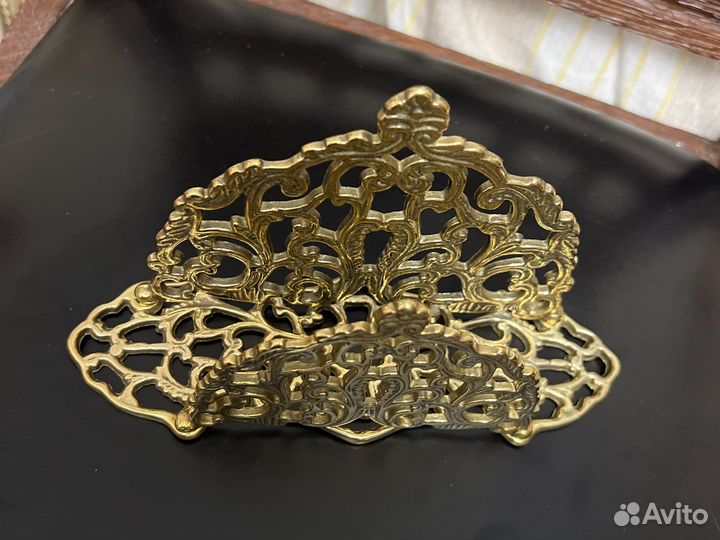 Салфетница из латуни