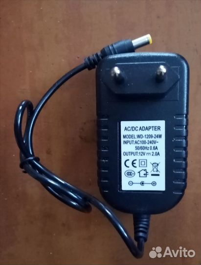 Адаптер блок питания 12v 2А разъем 3.5