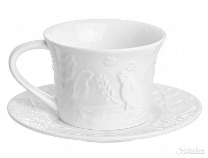 Новый Чайный фарфоровый набор 12предм