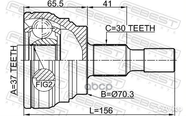 ШРУС mercedes benz ML-class 04- нар. 1610-164S