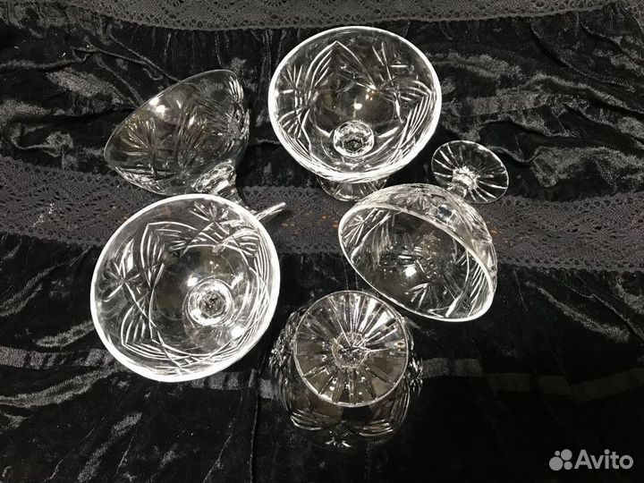 Креманки хрусталь набор СССР