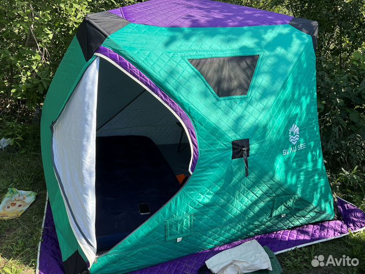 Палатка куб Blau See 220 (палатка и пол)