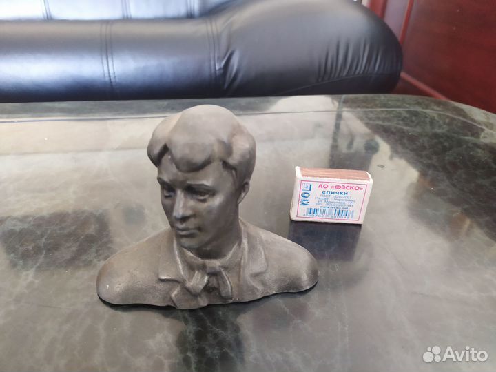 Бюст Есенина (СССР, силумин, высота 10.5)