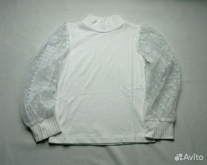 Блузка белая школьная
