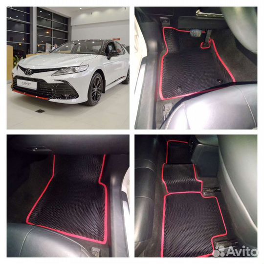 Эва коврики с 3д бортами для Камри Camry