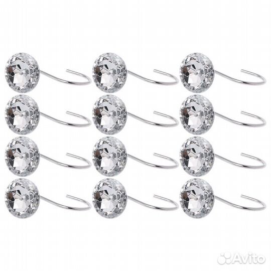 Крючки-держатели для шторки в ванную комнату