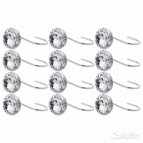 Крючки-держатели для шторки в ванную комнату