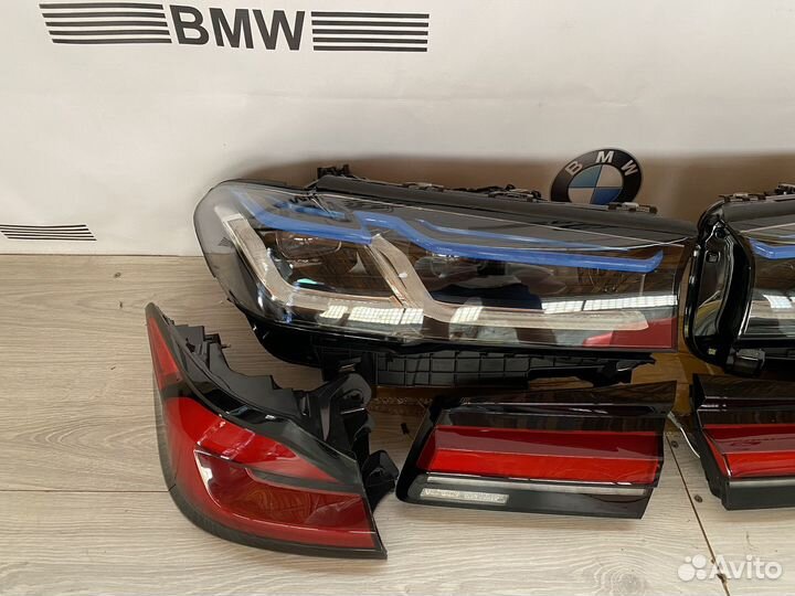 Фары BMW G30 с дореста в рест Lazer g30