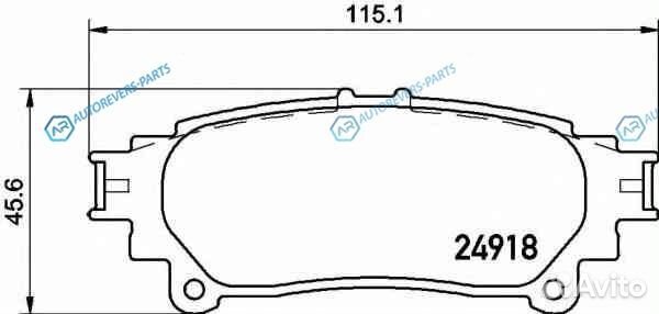 P 83 152 Колодки тормозные дисковые зад