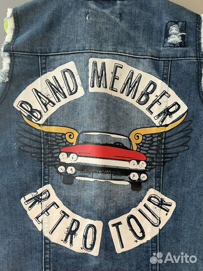 Жилетка джинсовая детская 7 8 лет для мальчика
