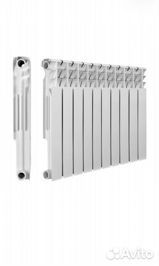 Новый биметаллический радиатор 500/80, 8 секций