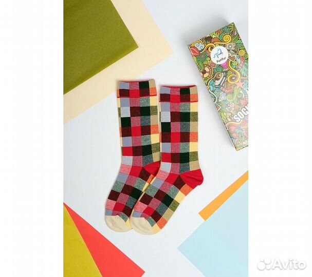 Носки Funfur Quadro в наборе 5 пар