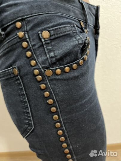 Джинсы темно синие