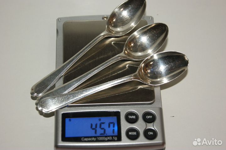 Комплект Ложки серебро 925 англия 1949г Walker & H